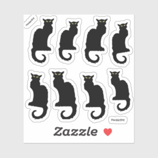 Sticker Le Cat Noir, 8 Black Cats