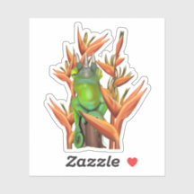 Le Chameleon de Jackson parmi les oiseaux de parad