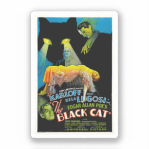 Sticker Le chat noir (poster de film vintage)