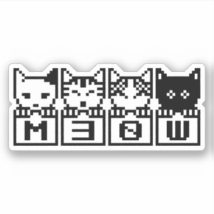 STICKER LE CHATS M30W 8 BITS