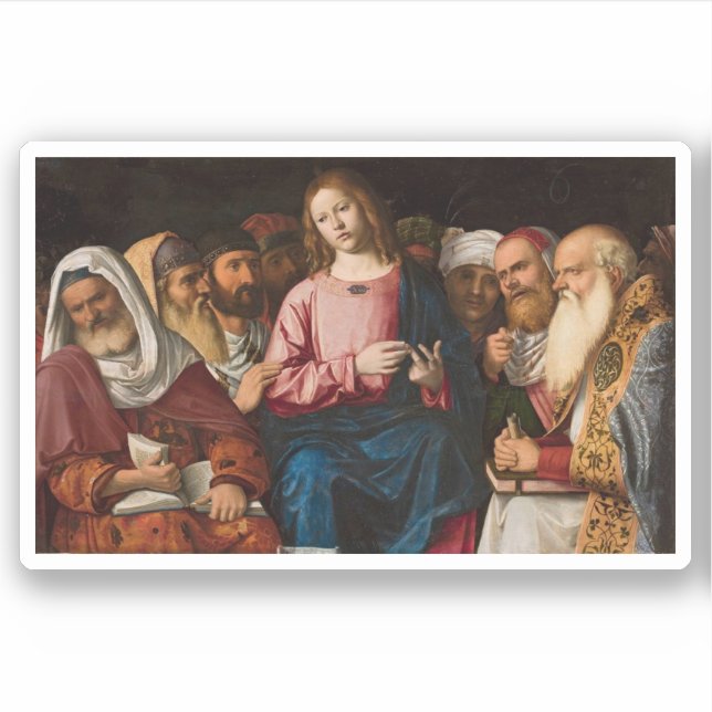 Sticker Le Christ parmi les docteurs (1504) (Devant)