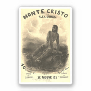 Sticker Le comte de Monte Cristo - vintage