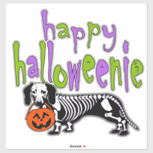Sticker Le costume d'Halloween de Dachshund