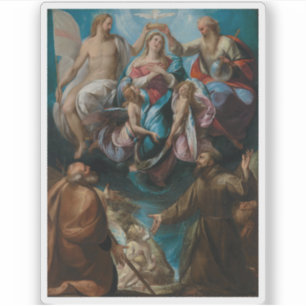 Sticker Le couronnement de la Vierge avec Joseph&Francis