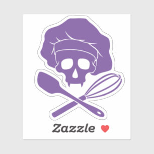Sticker Le crâne de Baker avec Toque