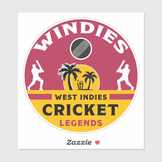 Sticker Le cricket de Windies | Antilles | Saison | Caraïb (Feuille)