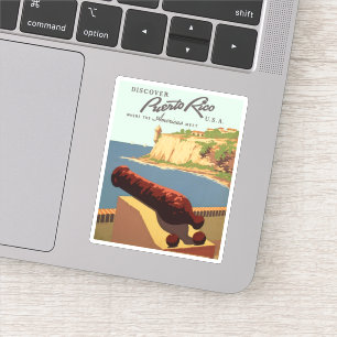 Sticker Le cru découvrent le voyage de Porto Rico WPA