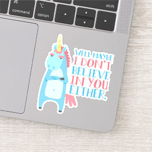 Sticker Le Cute Sarcastic Unicorn A Des Problèmes De Confi