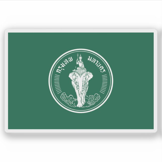Sticker Le drapeau de Bangkok, Thaïlande (Devant)