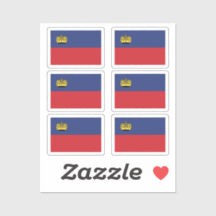 Sticker Le drapeau de la collection Liechtenstein pack de