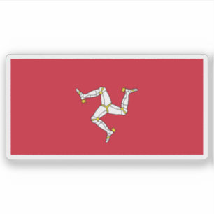 Sticker Le drapeau de l'île de Man