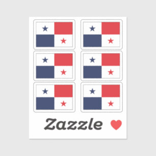 Sticker Le drapeau de Panama Collection pack de 6