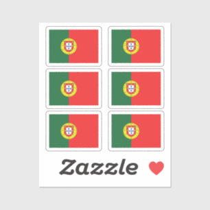 Sticker Le drapeau de Portugal Collection pack de 6