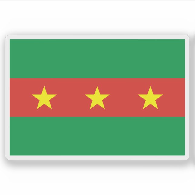 Sticker Le drapeau du peuple Ewe, Ghana (Devant)