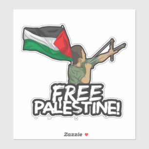 Sticker Le drapeau enfant du Résister Palestinien Liberté 