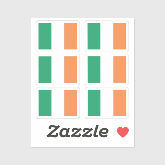 Sticker Le drapeau national de la Collection Irlande pack  (Feuille)