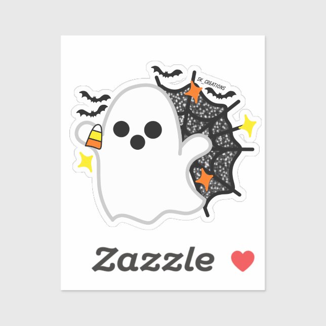 Sticker Le fantôme aimant Halloween (Feuille)