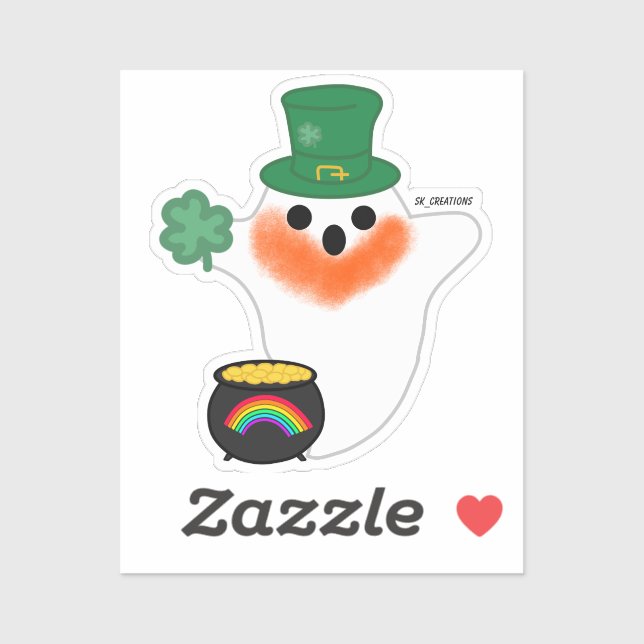 Sticker Le fantôme Leprechaun (Feuille)