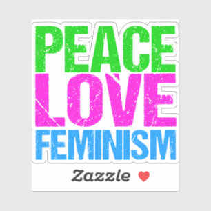 Sticker Le féminisme de l'amour de la paix
