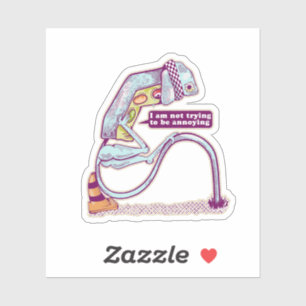 Sticker Le feu de circulation a l'air triste