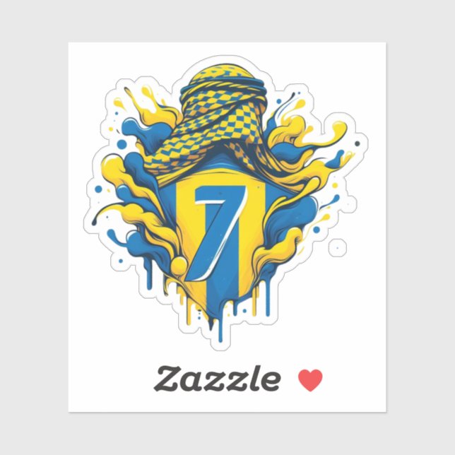 STICKER LE FOOTBALL AL NASSR (Feuille)