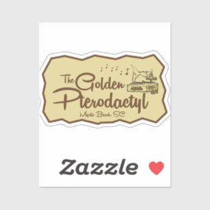 Sticker Le Golden Pterodactyl Tiki Bar Myrtle Beach