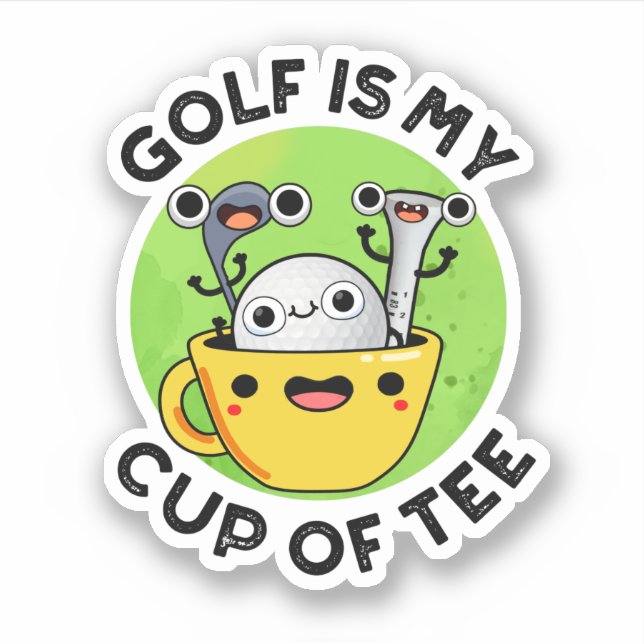Sticker Le Golf Est Ma Coupe Du Funny Golf Pun (Devant)