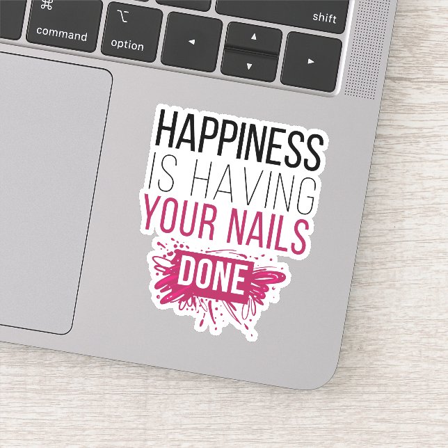 Sticker Le Joli Bonheur Est De Faire Faire Faire Vos Ongle (Détail)