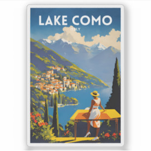 Sticker Le lac de Côme Italie