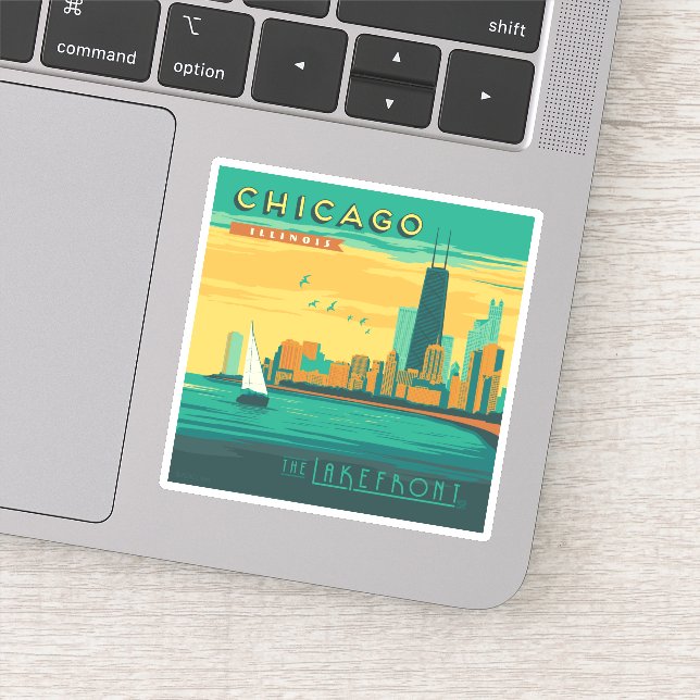 Sticker Le Lakefront | Chicago, Illinois (Détail)