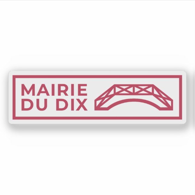 Sticker Le logo du 10e arrondissement de Paris (Devant)