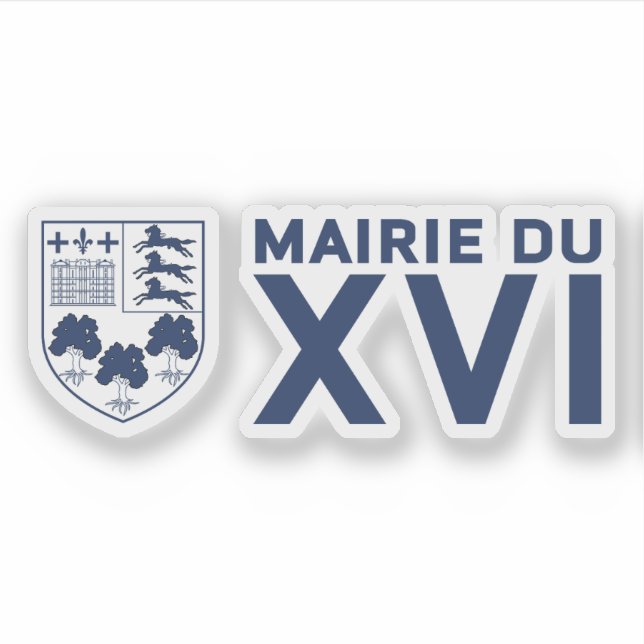 Sticker Le logo du 16e arrondissement de Paris (Devant)