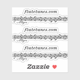 Sticker Le logo flutetunes.com