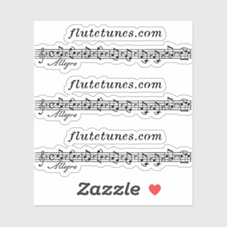 Sticker Le logo flutetunes.com