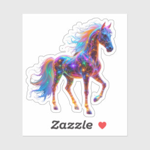Sticker Le majestueux Neon Horse