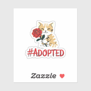 Sticker Le Mois national de l'adoption célèbre la sensibil