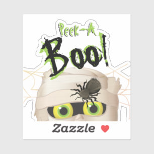 Sticker Le Monstre De La Maman D'Halloween Jette Un Coup D