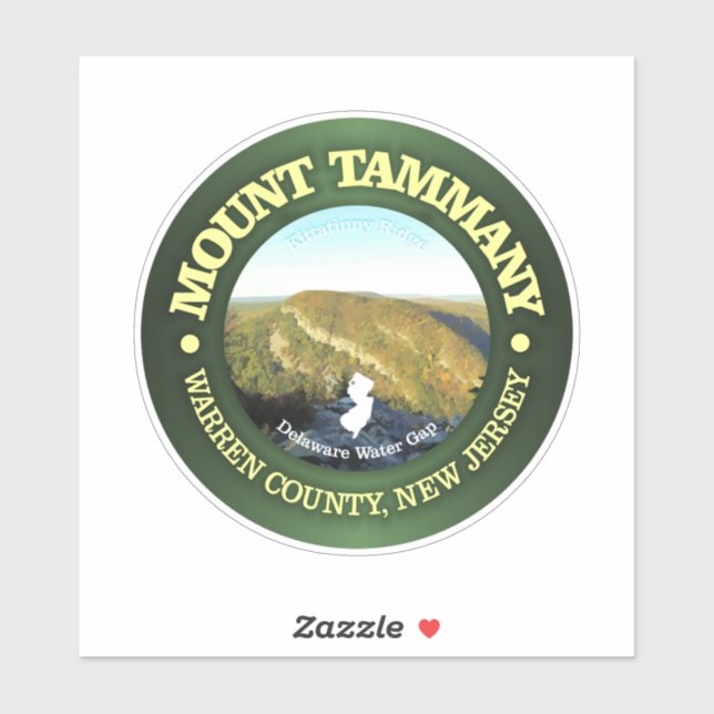 Sticker Le mont Tammany (Feuille)