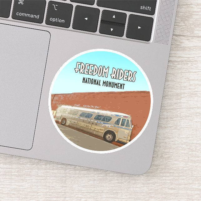 Sticker Le monument national Freedom Riders Alabama (Détail)
