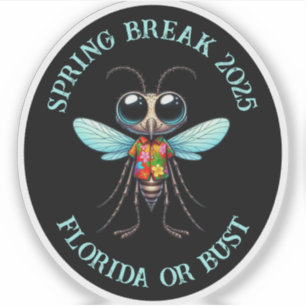 Sticker Le moustique dans une chemise tropicale - peut per