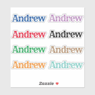Sticker Le nom Andrew