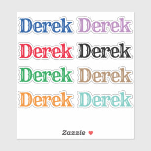 Sticker Le nom Derek