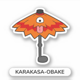 Sticker Le parapluie japonais Yokai