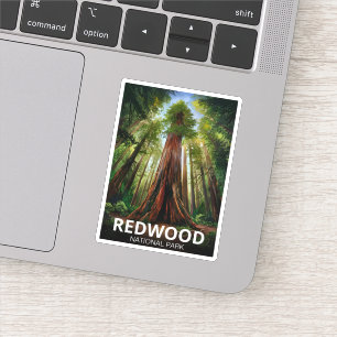 Sticker Le parc national de Redwood, Californie côtière