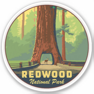 Sticker Le parc national de Redwoods