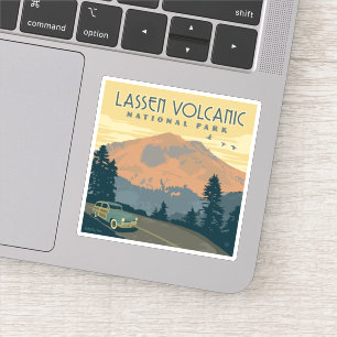 Sticker Le Parc national volcanique de Lassen   Voyage rou