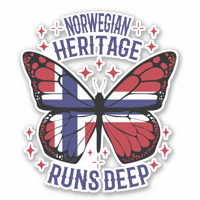STICKER LE PATRIMOINE NORVÉGIEN EST PROFOND (Devant)