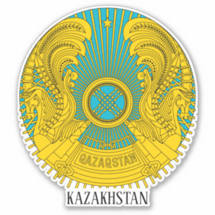 Sticker Le patriotique de l'emblème national du Kazakhstan