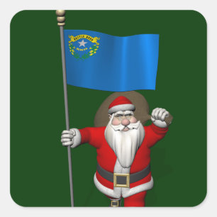 Sticker Le Père Noël Avec L'Entrée Du Nevada