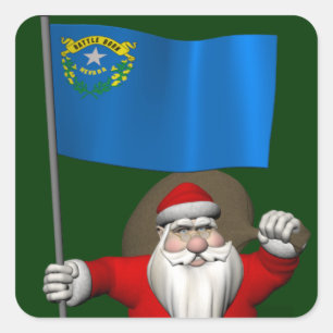 Sticker Le Père Noël Avec L'Entrée Du Nevada